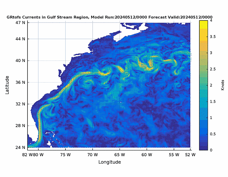 Ocean Model Currents