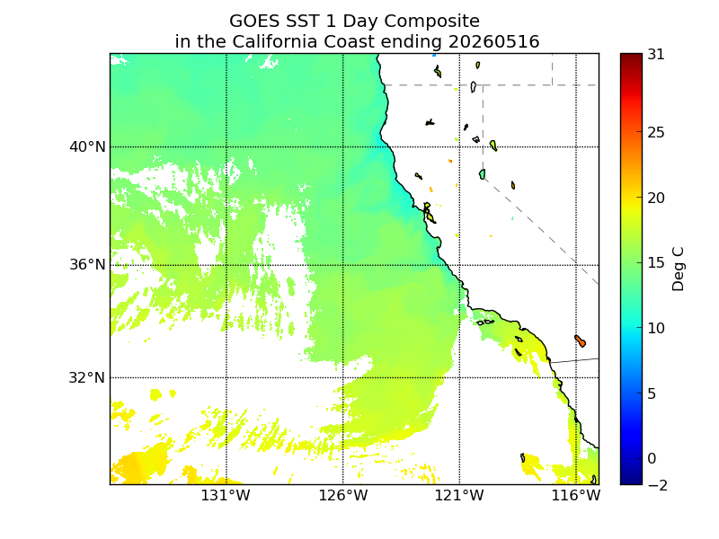 GOES 1 Day Avg Composite image (C)