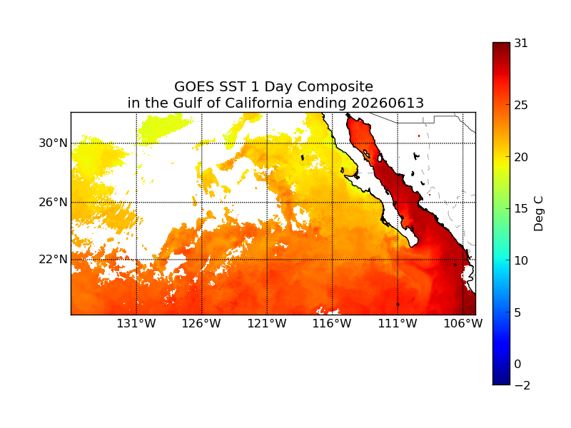 GOES 1 Day Avg Composite image (C)
