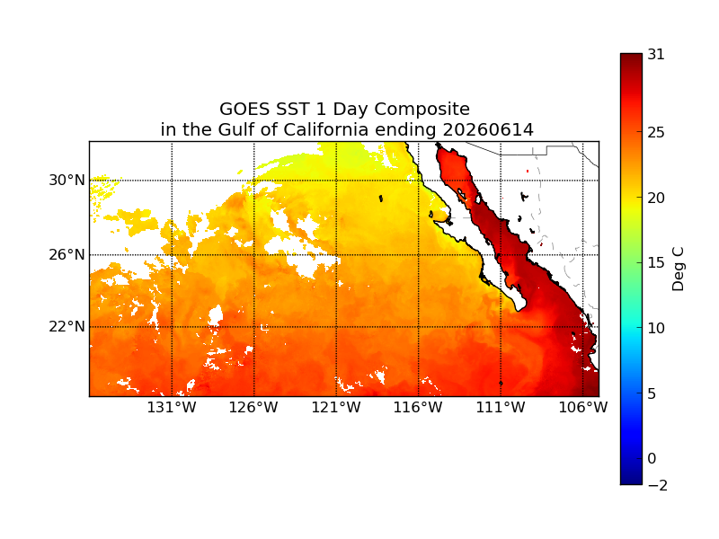 GOES 1 Day Avg Composite image (C)