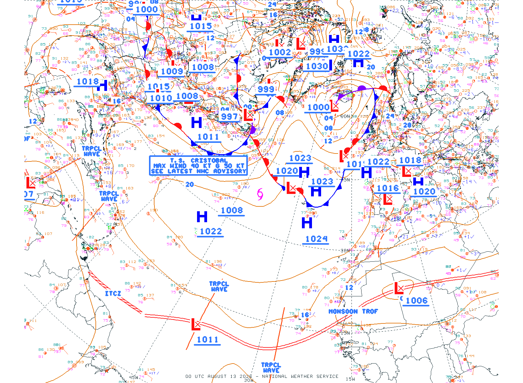 N Atlantic Ocean - Difax Version
