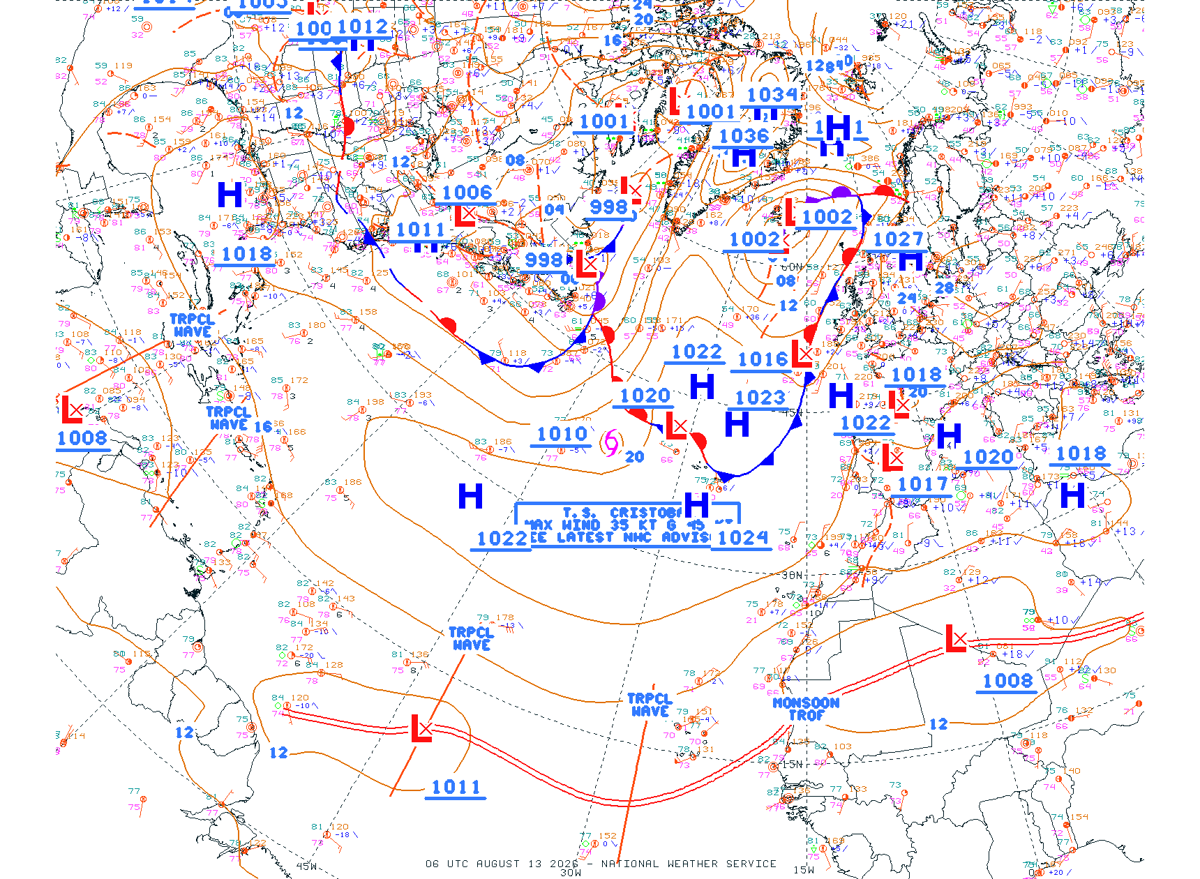 N Atlantic Ocean - Difax Version