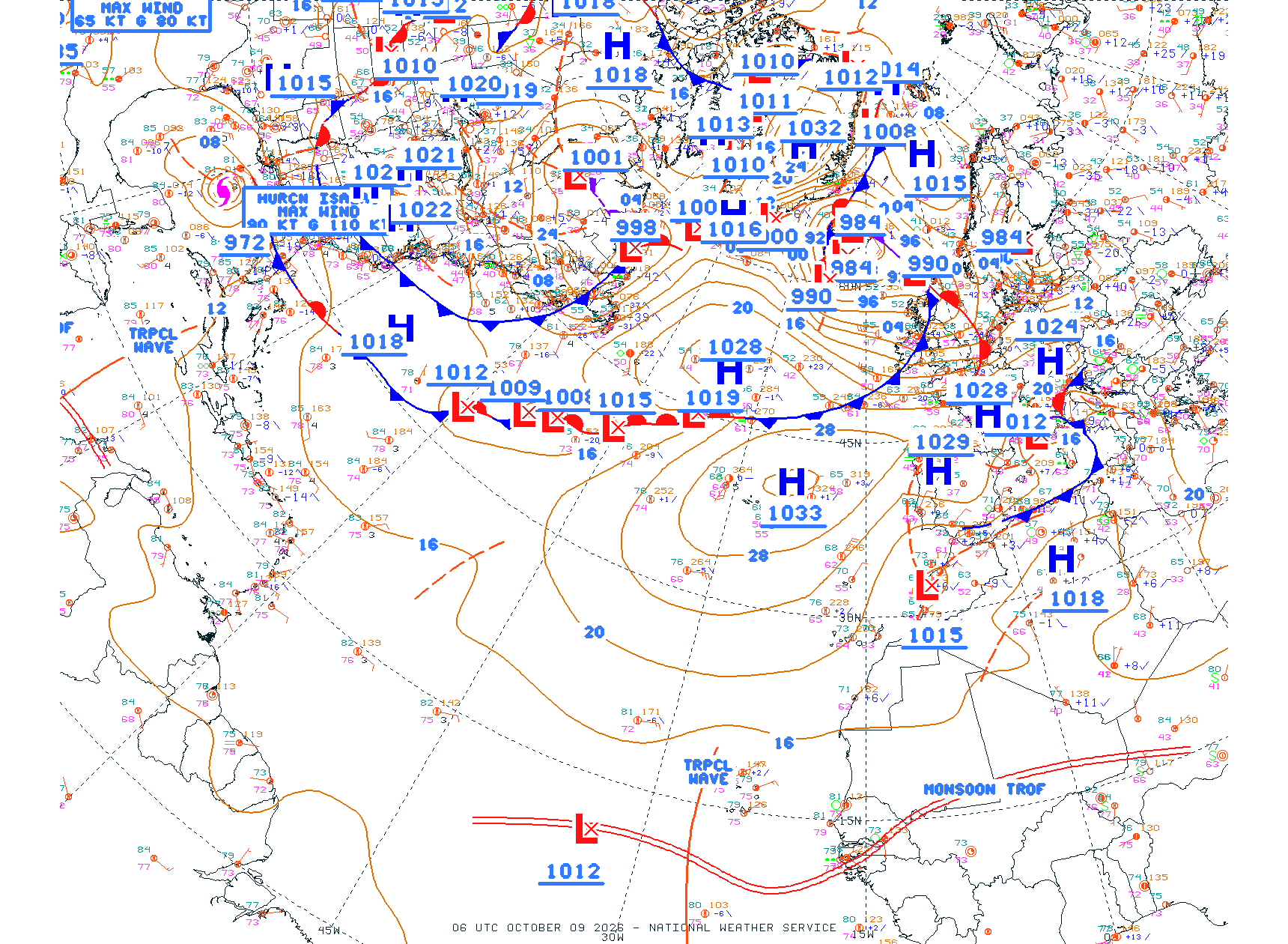 N Atlantic Ocean - Difax Version