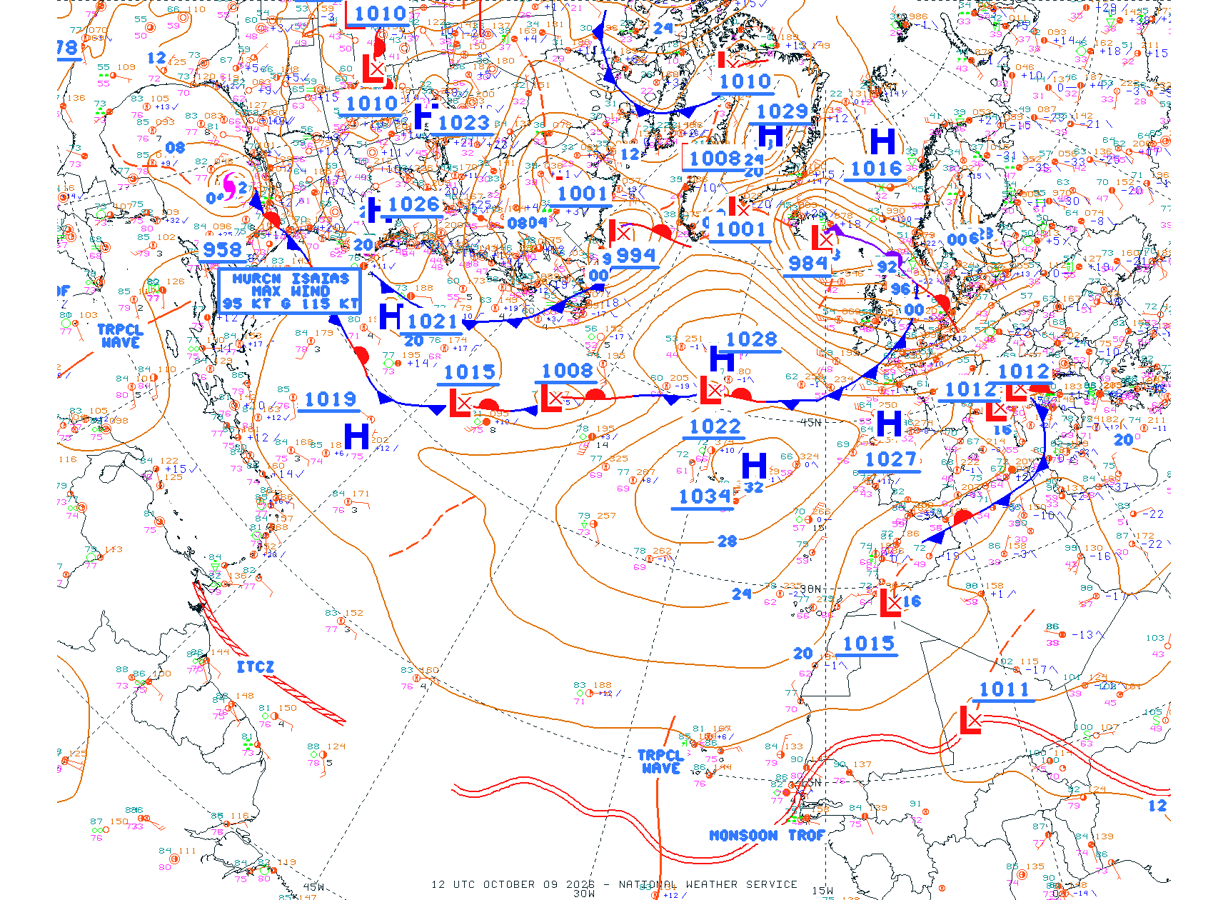 N Atlantic Ocean - Difax Version