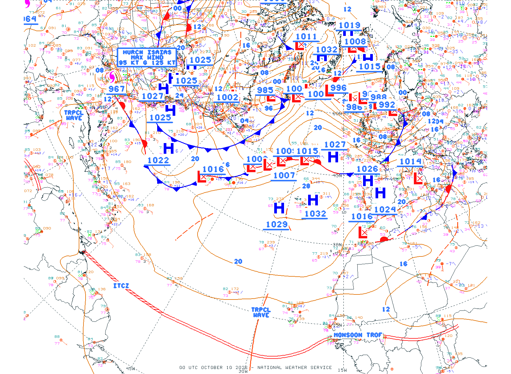 N Atlantic Ocean - Difax Version