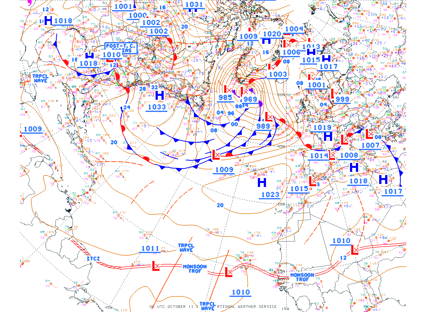 N Atlantic Ocean - Difax Version
