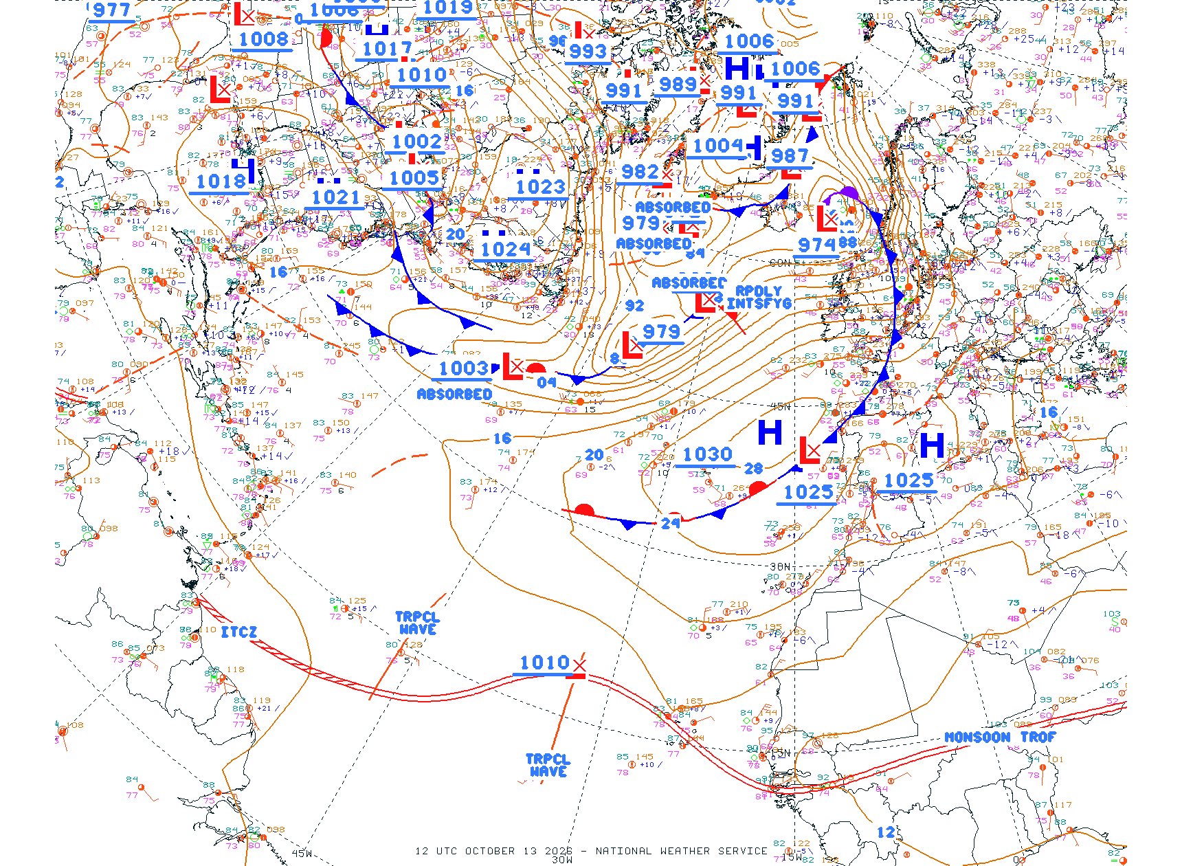 N Atlantic Ocean - Difax Version
