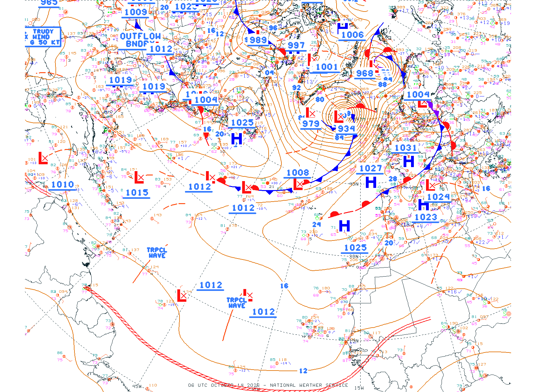 N Atlantic Ocean - Difax Version