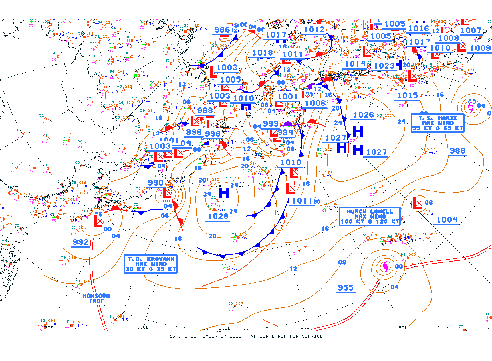N Pacific Ocean - Difax Version