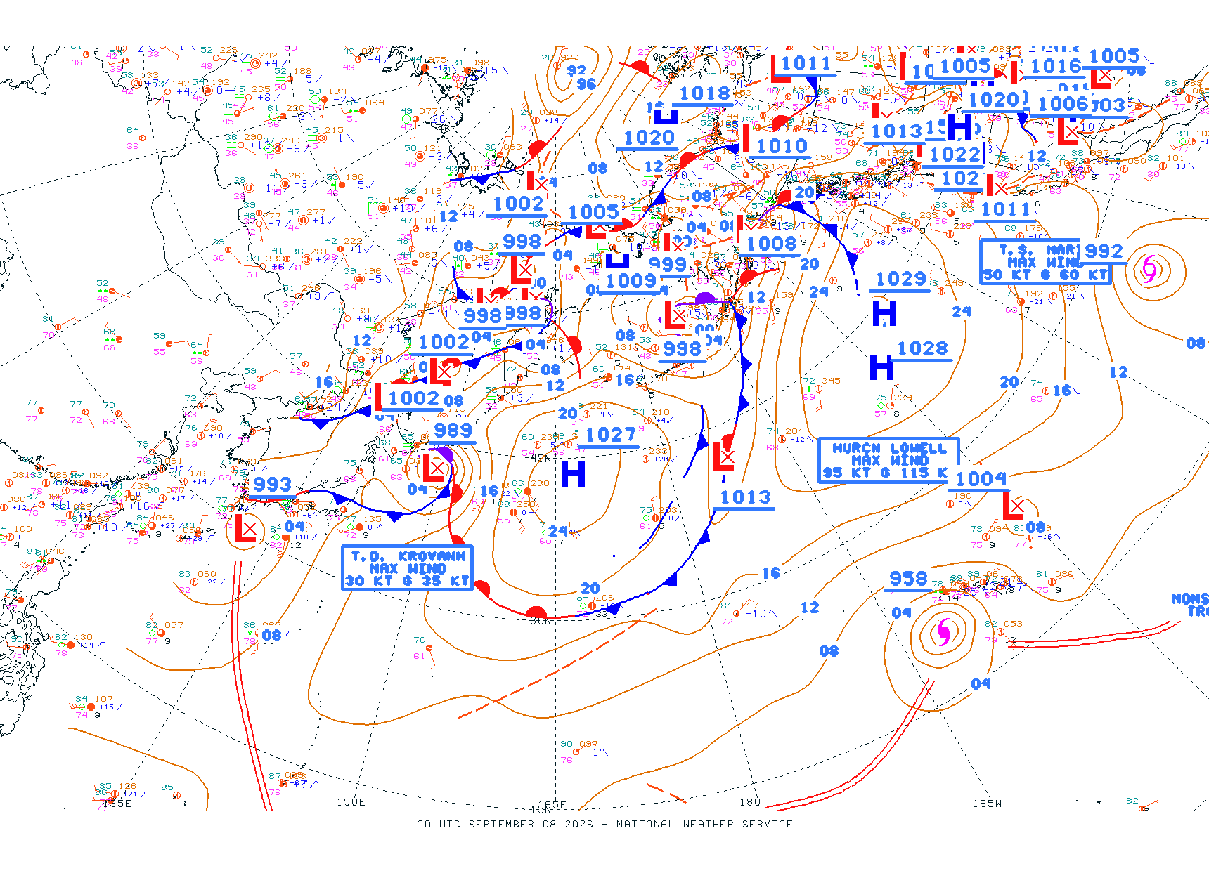 N Pacific Ocean - Difax Version