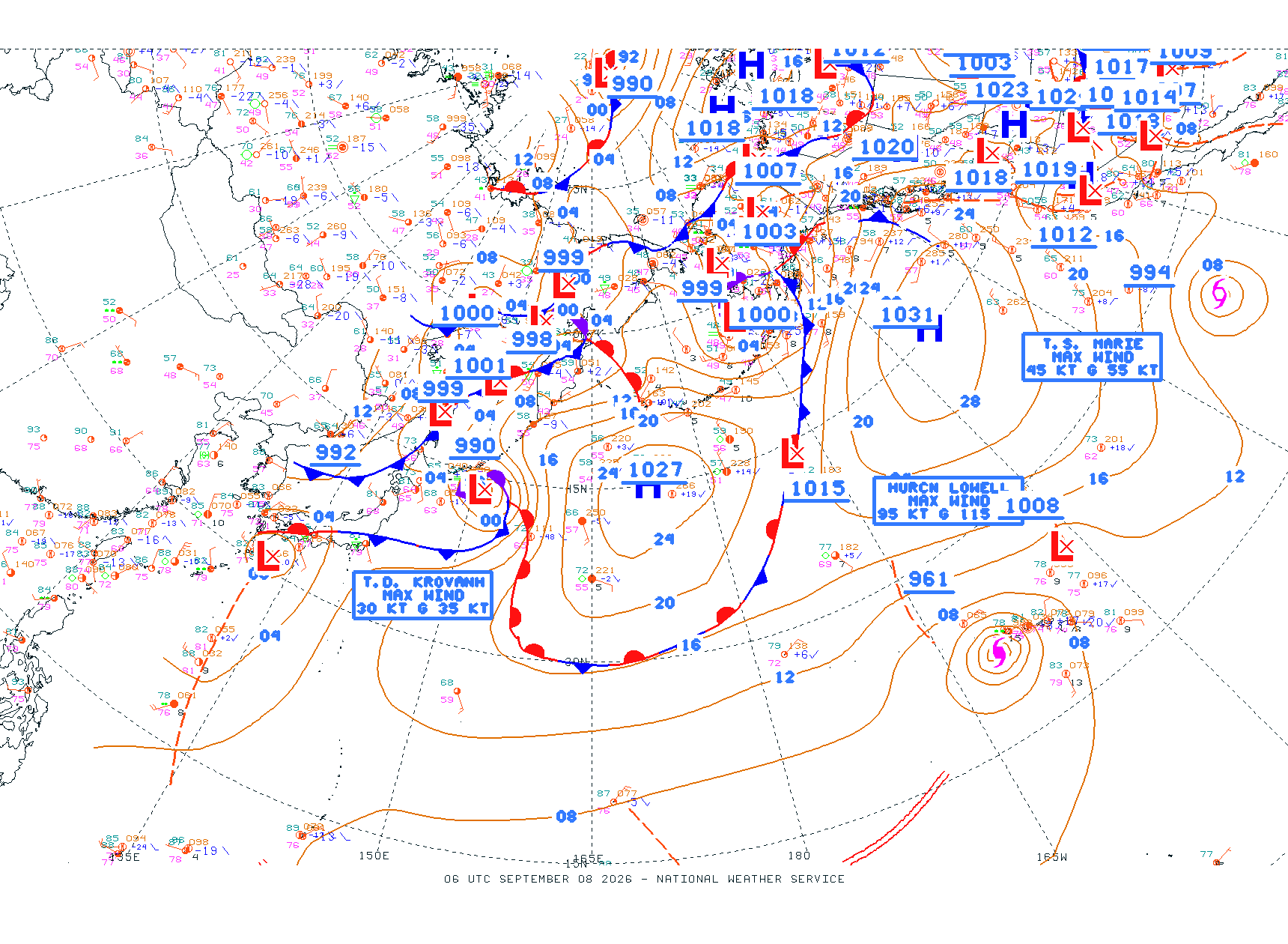 N Pacific Ocean - Difax Version