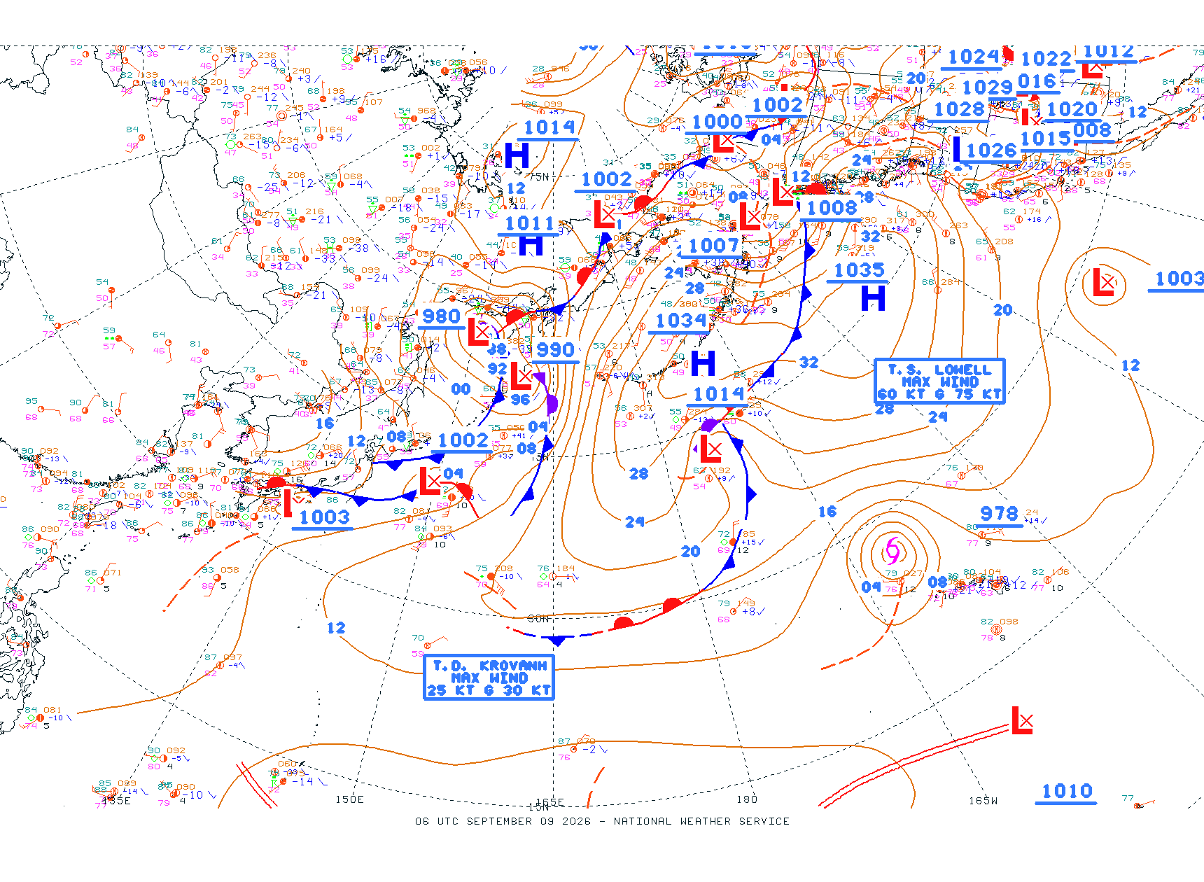 N Pacific Ocean - Difax Version
