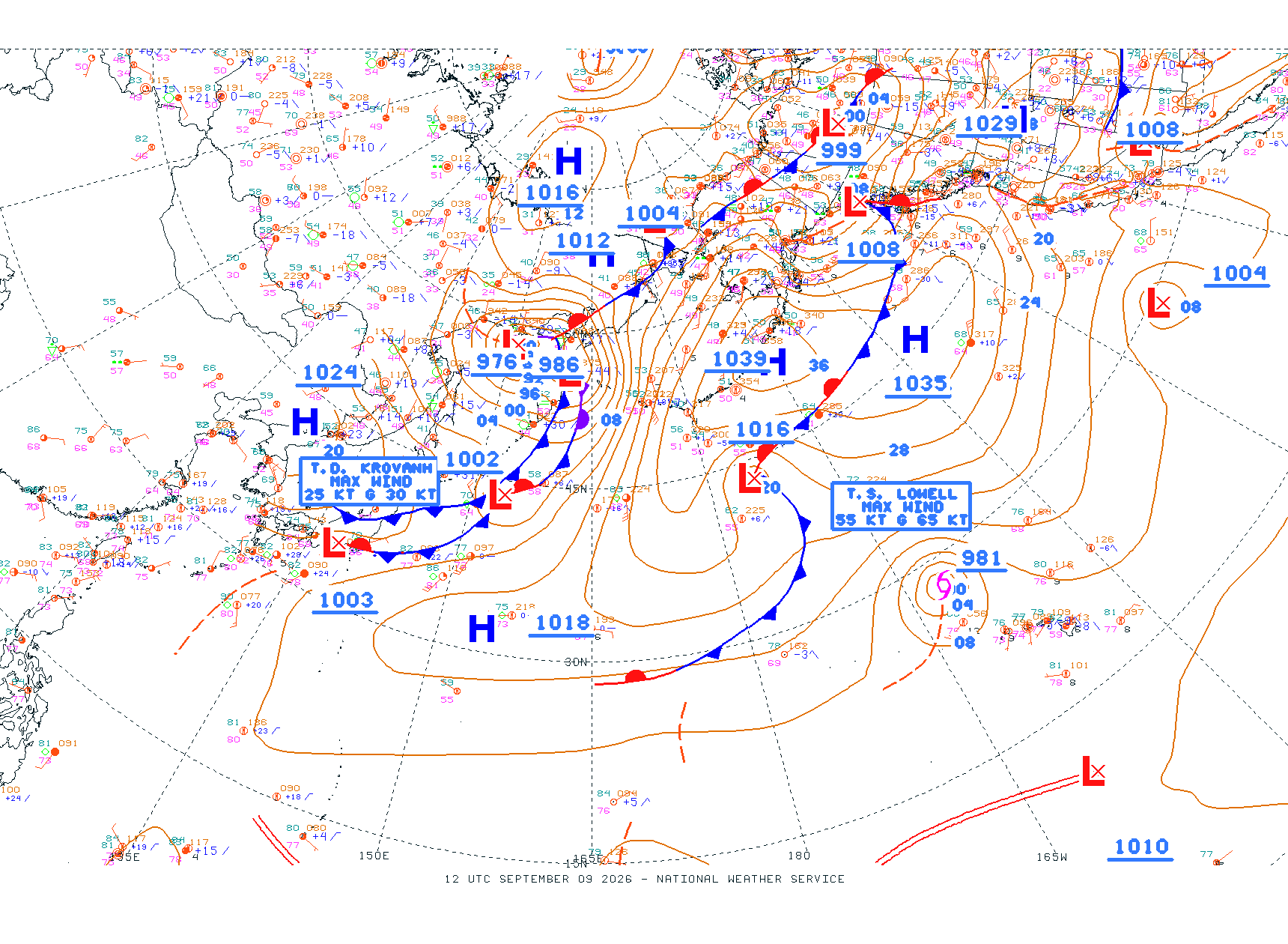N Pacific Ocean - Difax Version