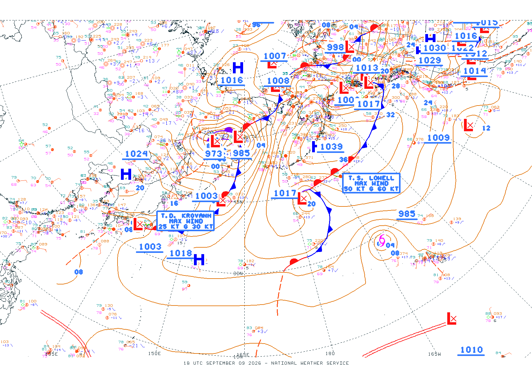 N Pacific Ocean - Difax Version