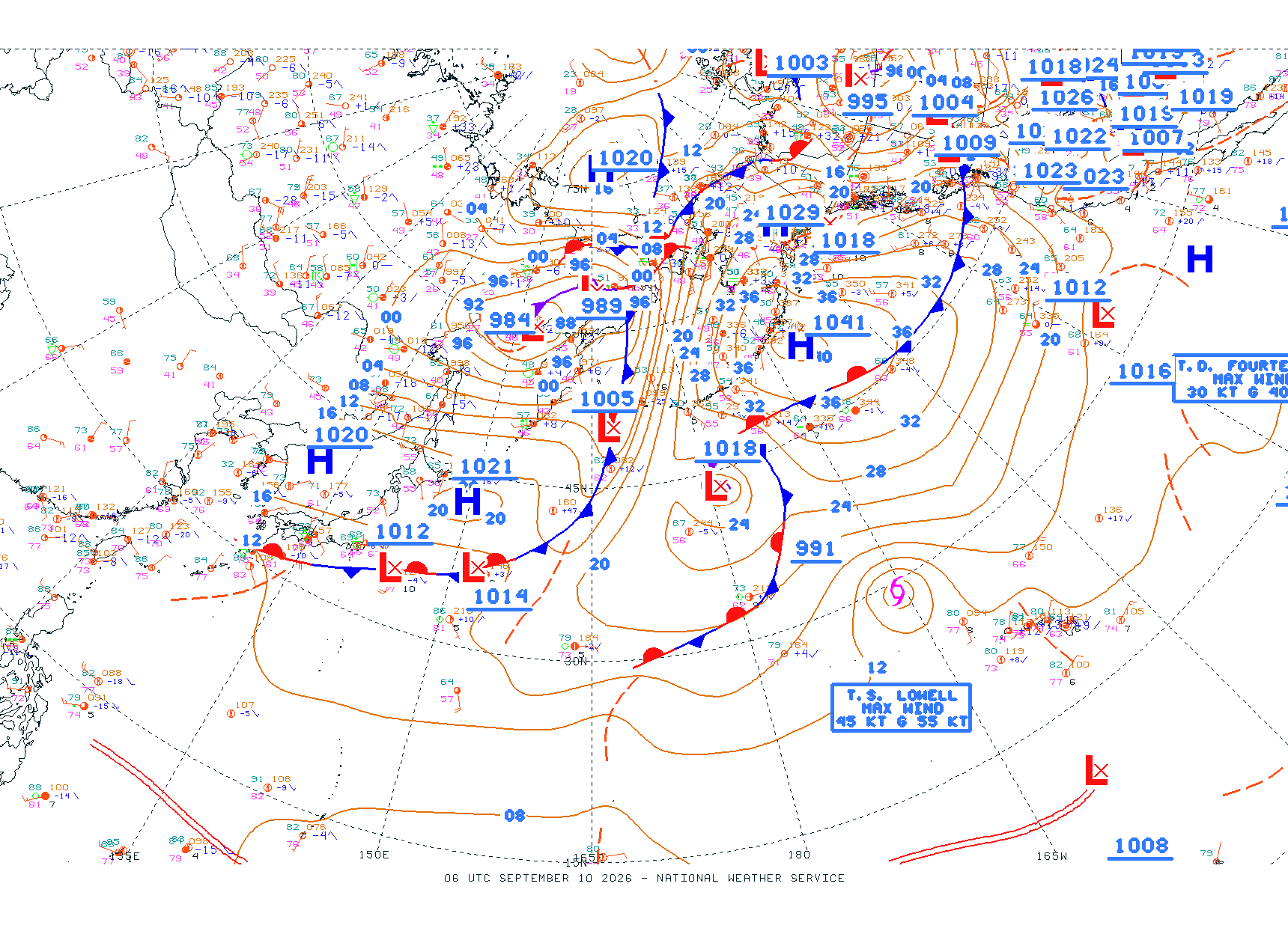 N Pacific Ocean - Difax Version