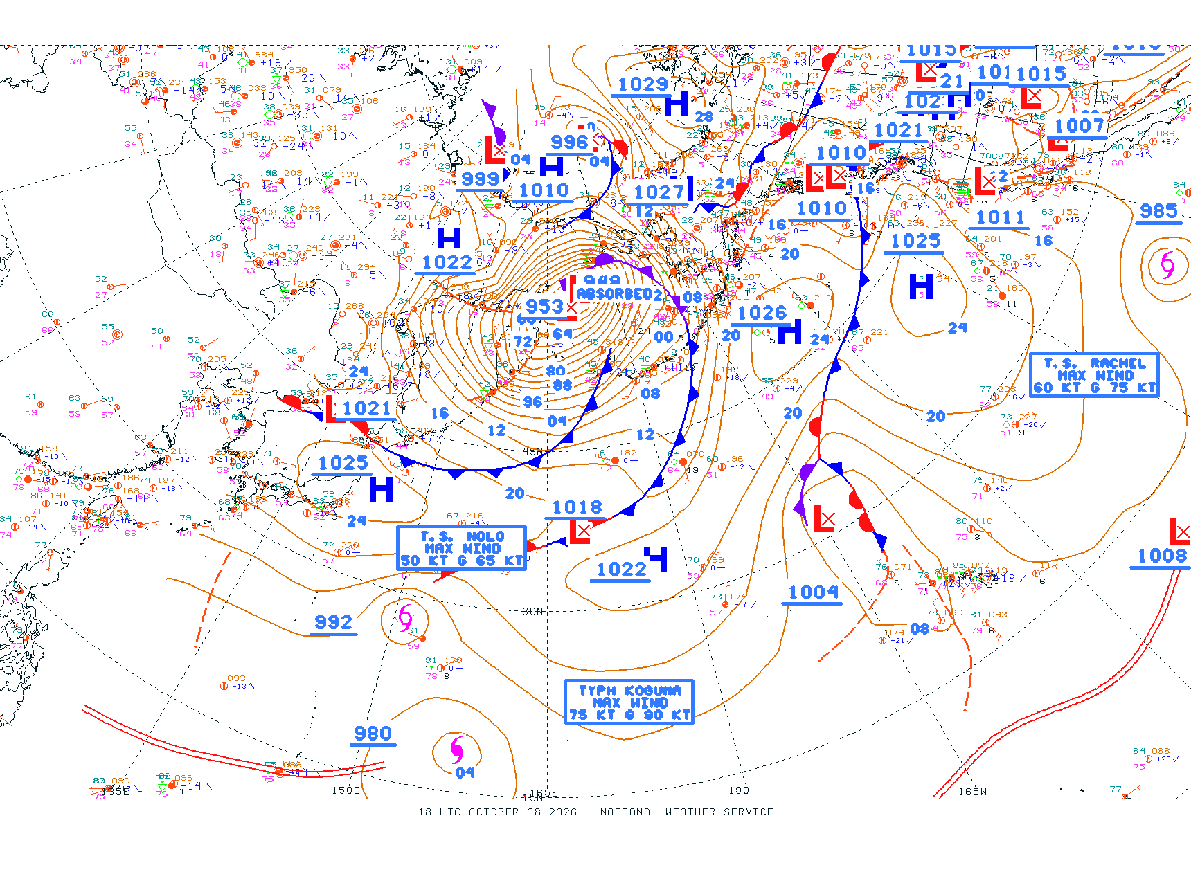 N Pacific Ocean - Difax Version
