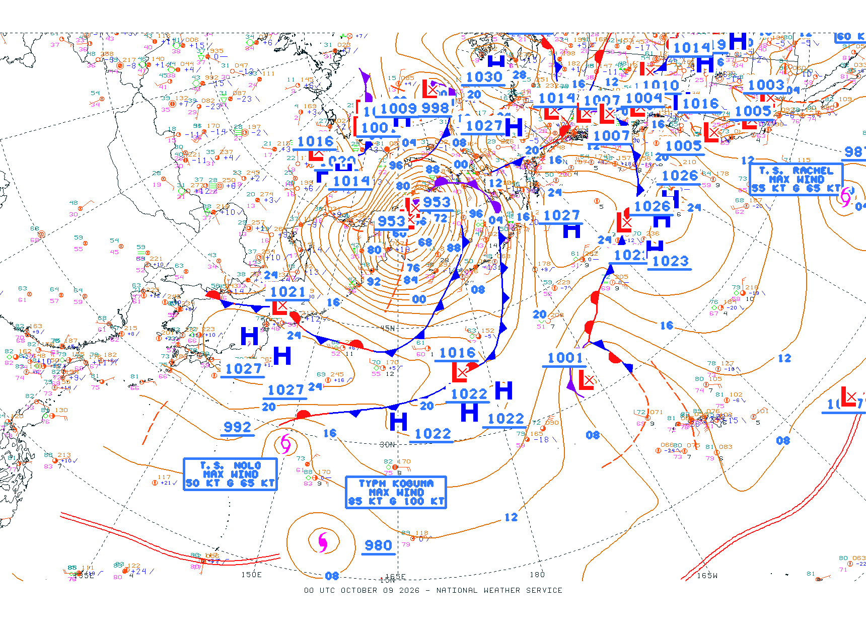 N Pacific Ocean - Difax Version