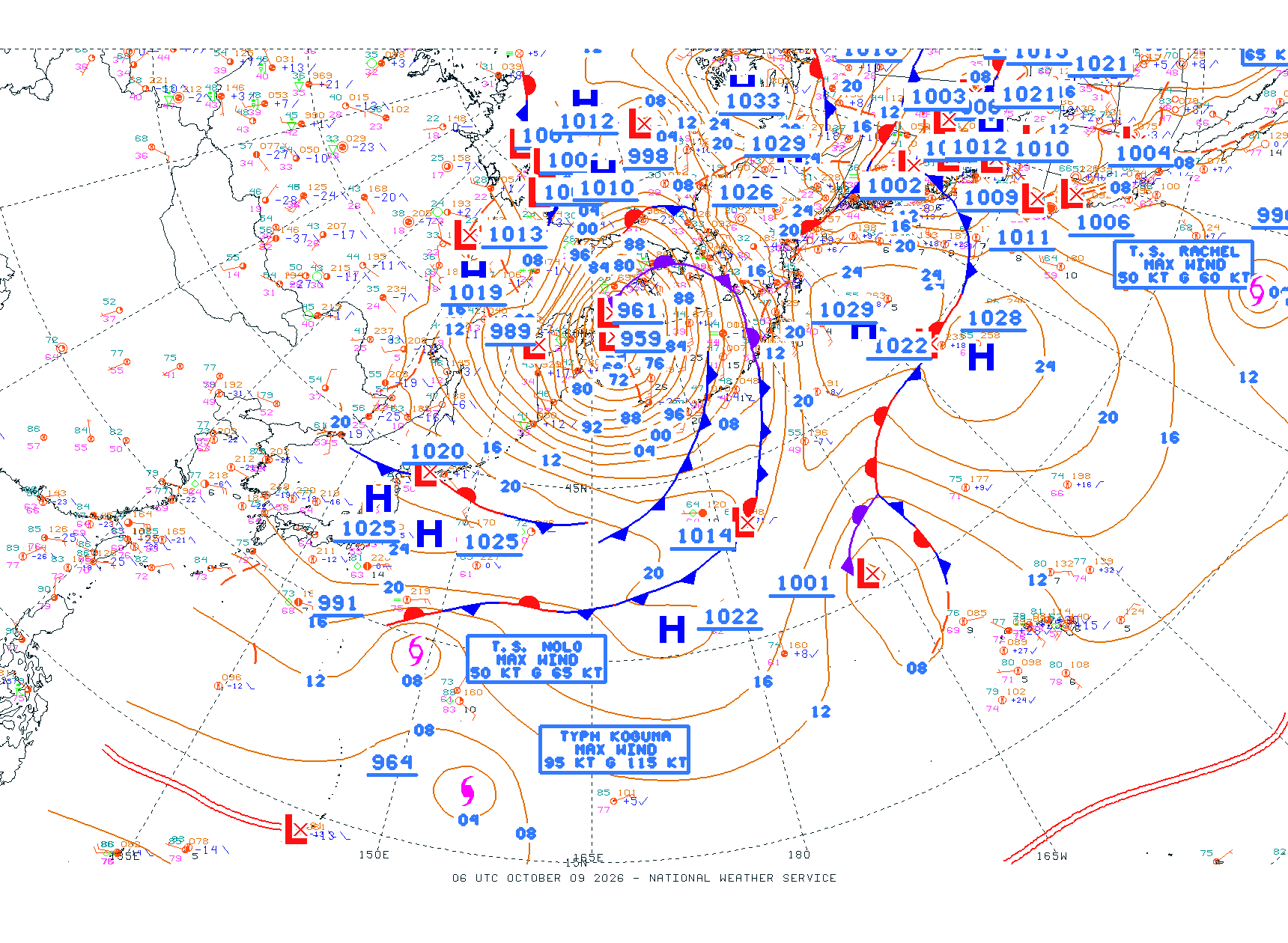 N Pacific Ocean - Difax Version