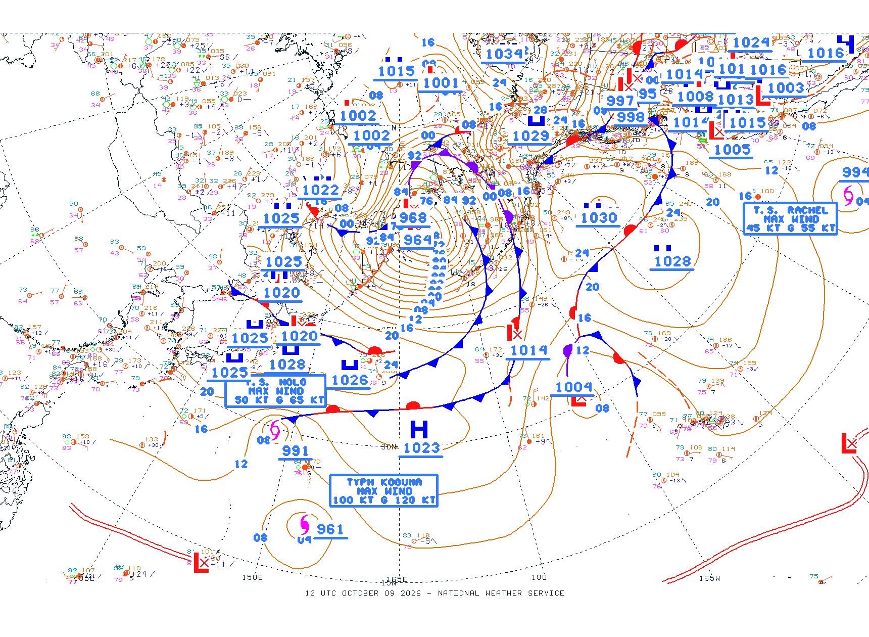 N Pacific Ocean - Difax Version
