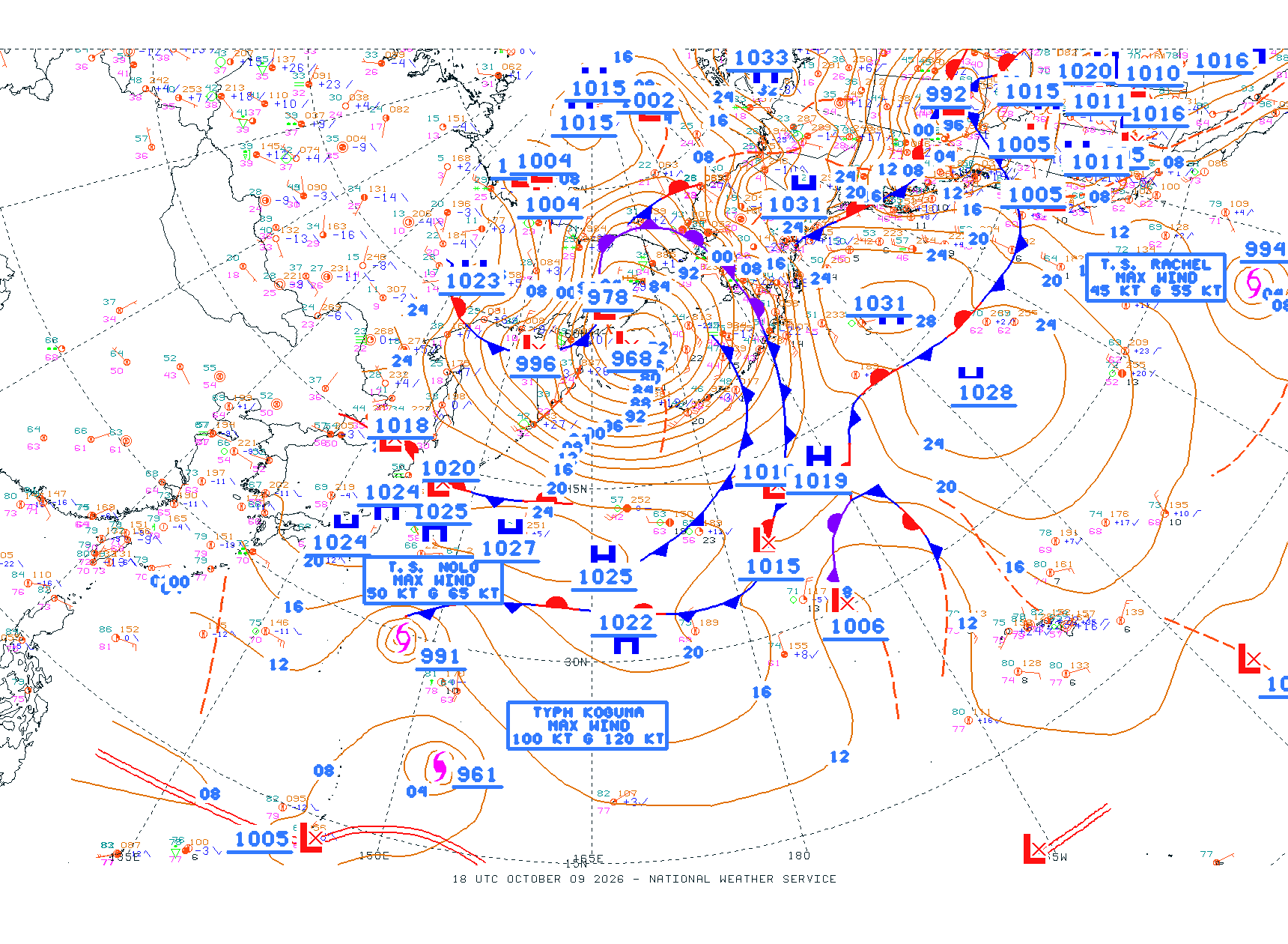 N Pacific Ocean - Difax Version