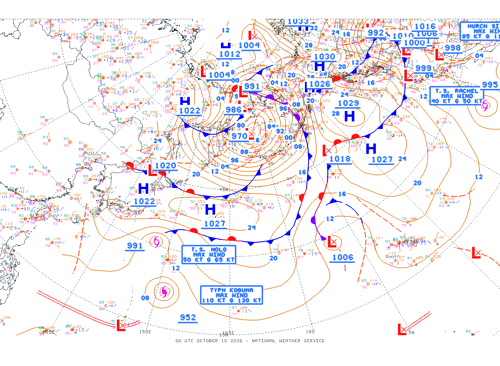 N Pacific Ocean - Difax Version