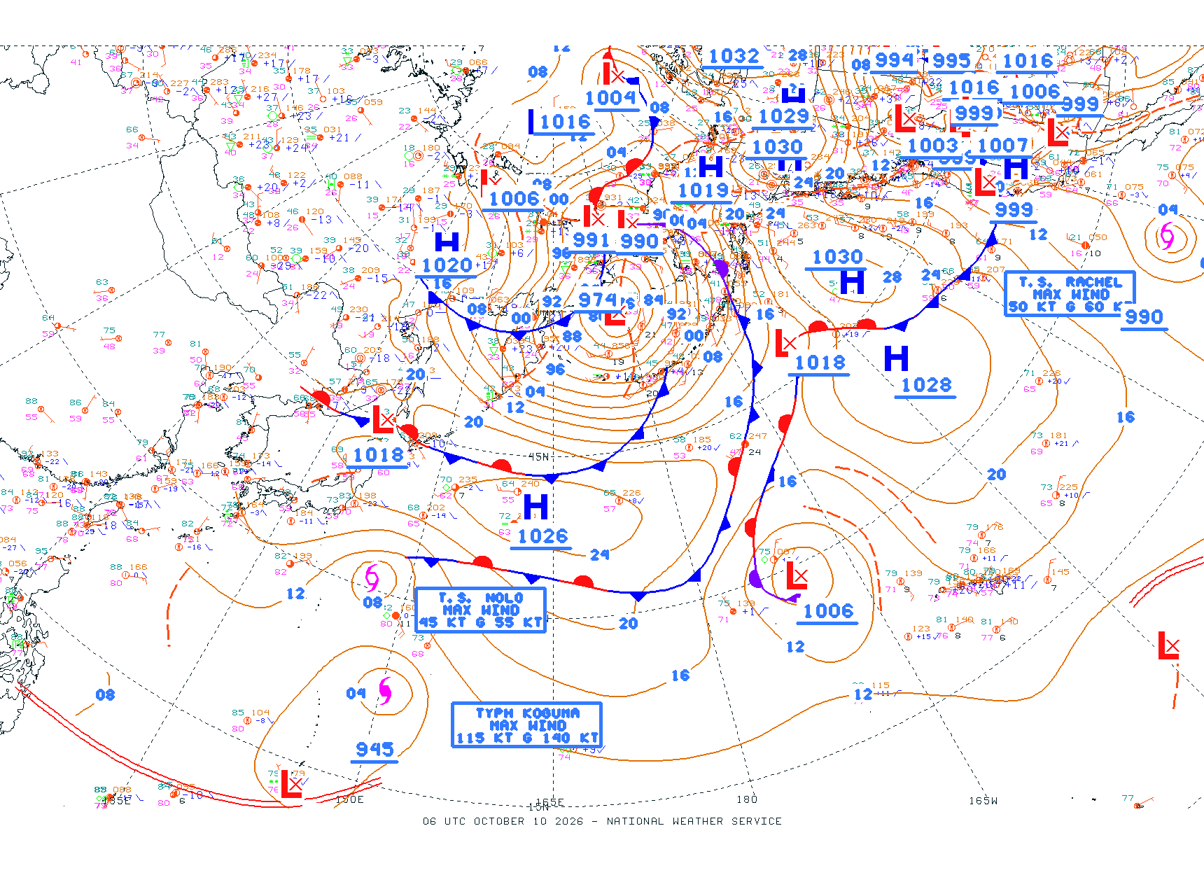 N Pacific Ocean - Difax Version