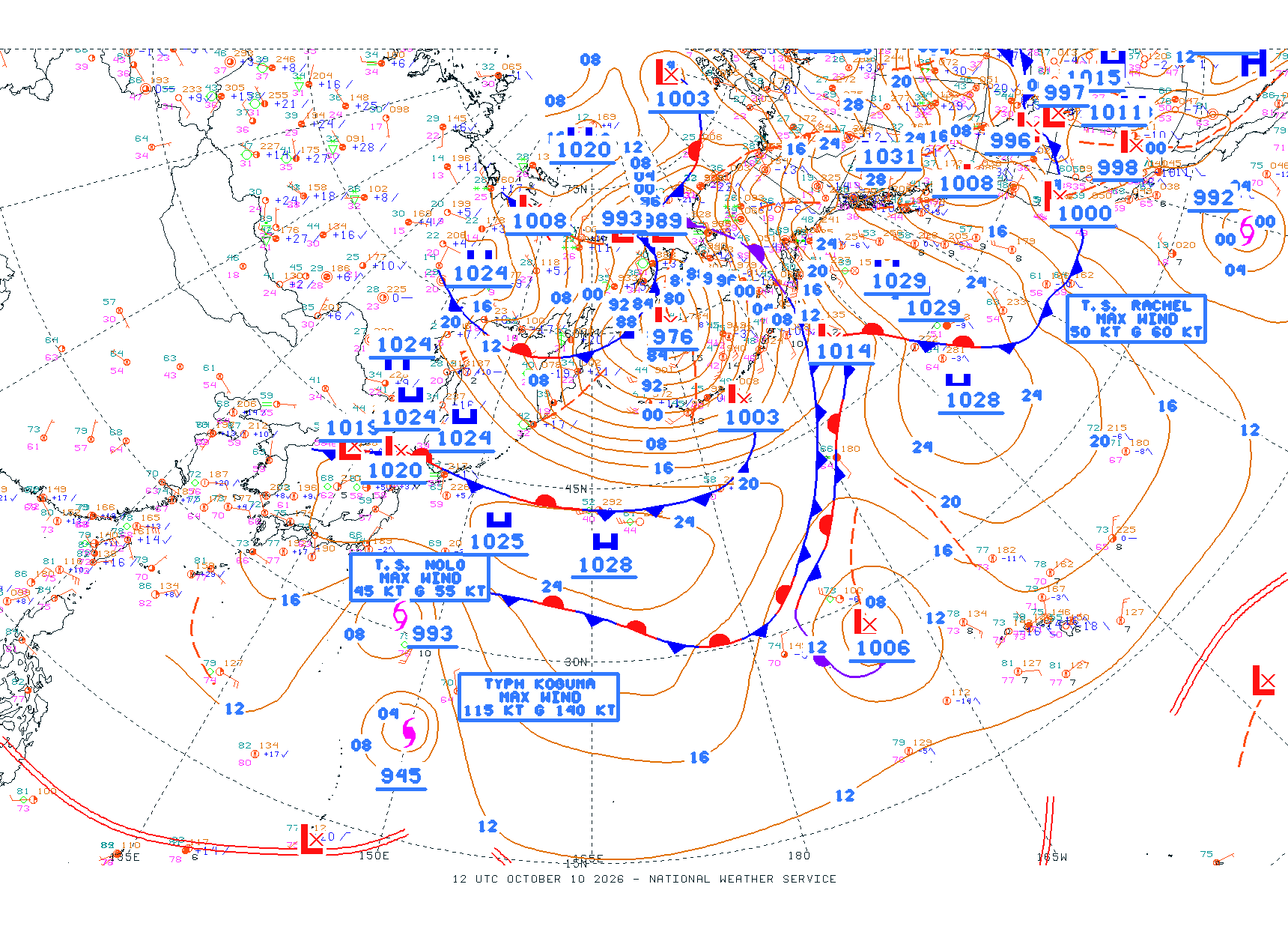 N Pacific Ocean - Difax Version