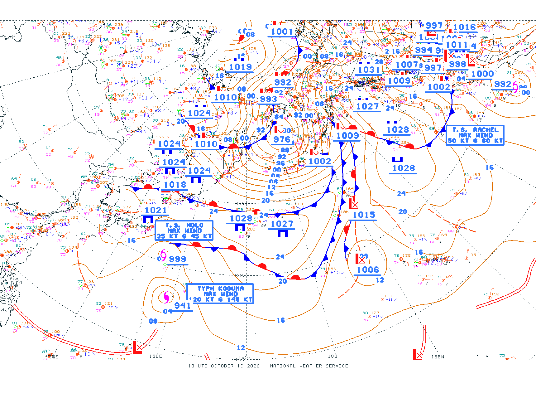 N Pacific Ocean - Difax Version