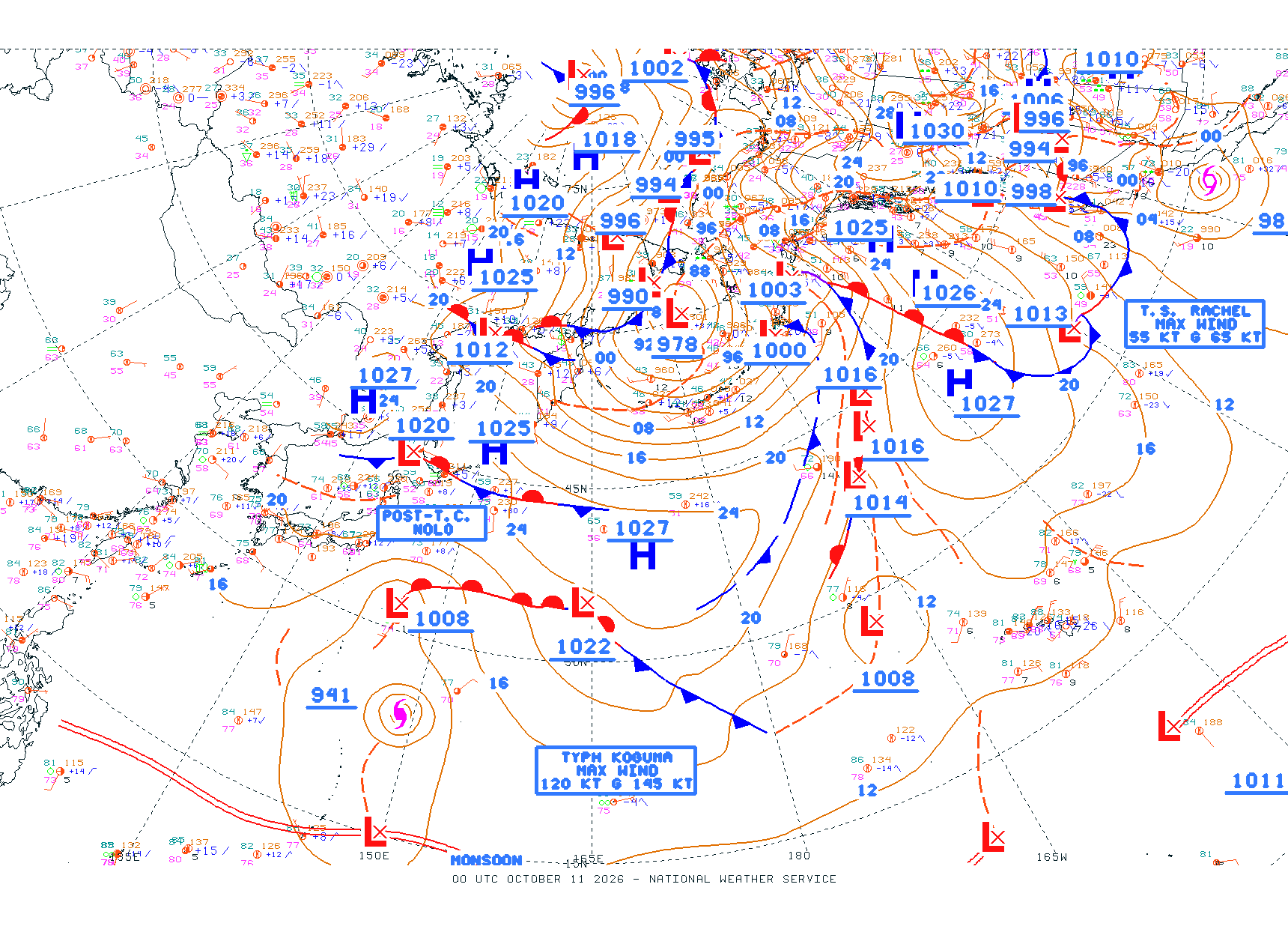 N Pacific Ocean - Difax Version