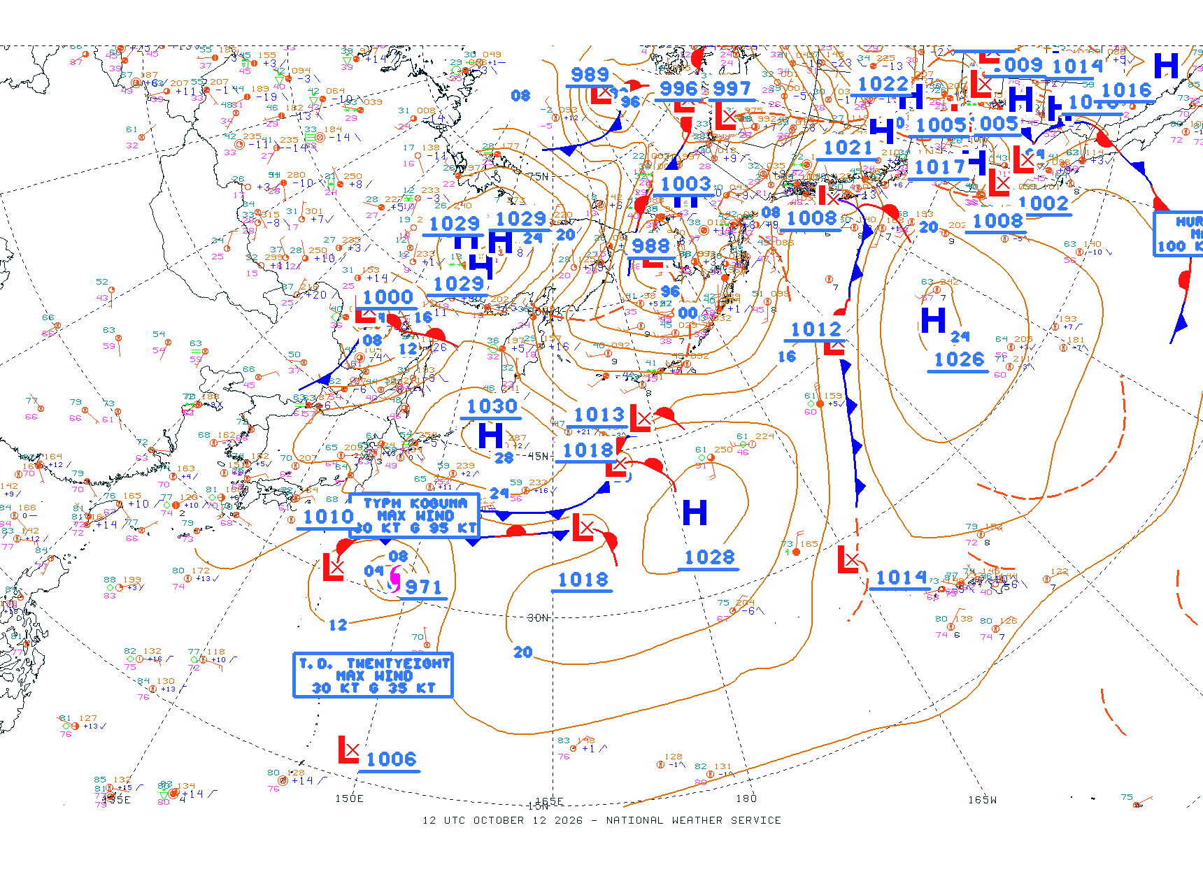 N Pacific Ocean - Difax Version