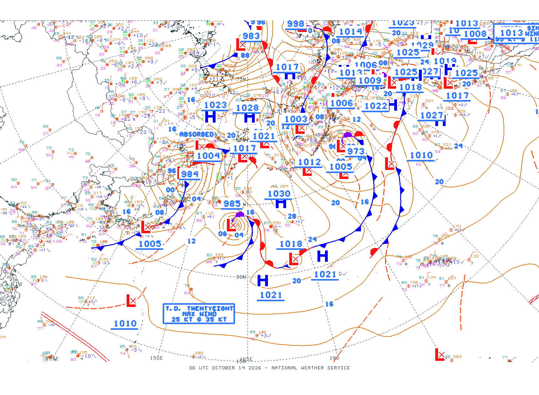 N Pacific Ocean - Difax Version