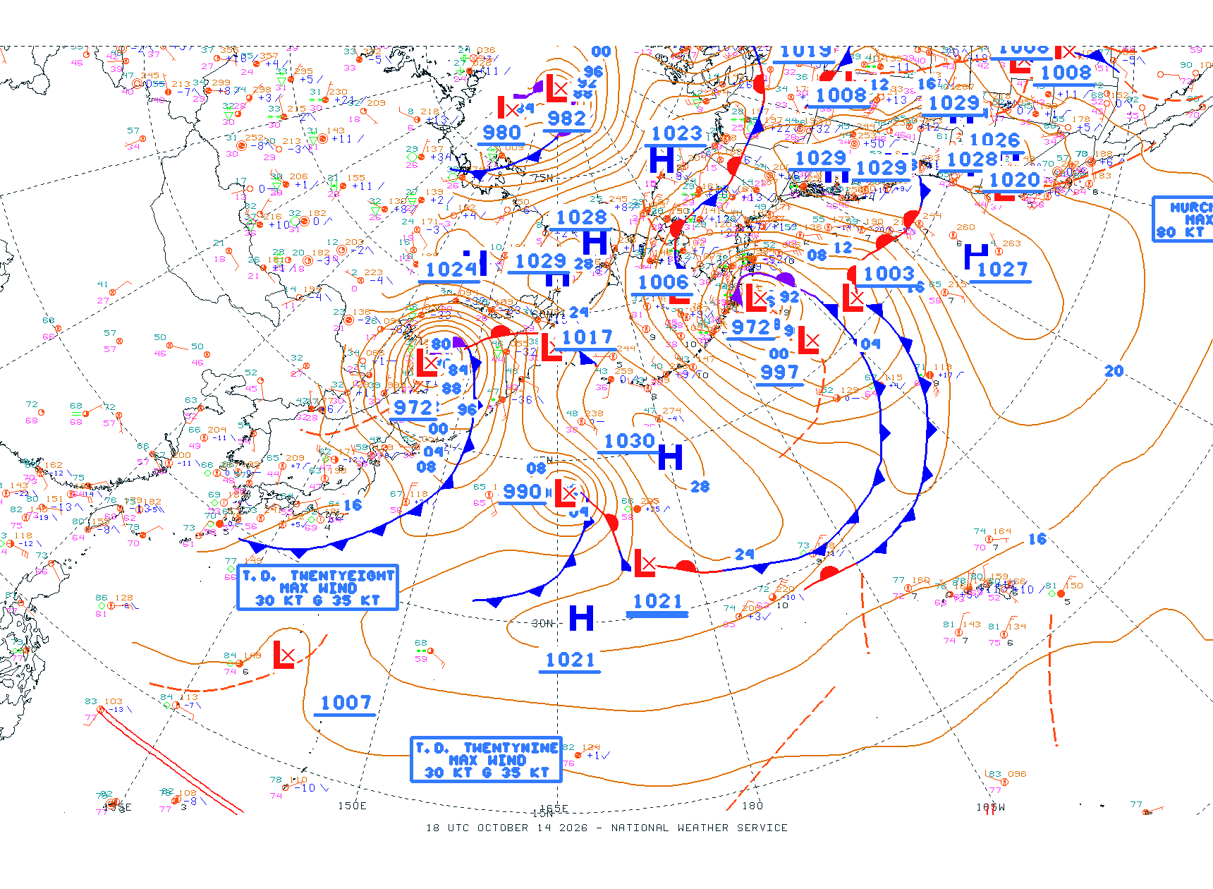 N Pacific Ocean - Difax Version
