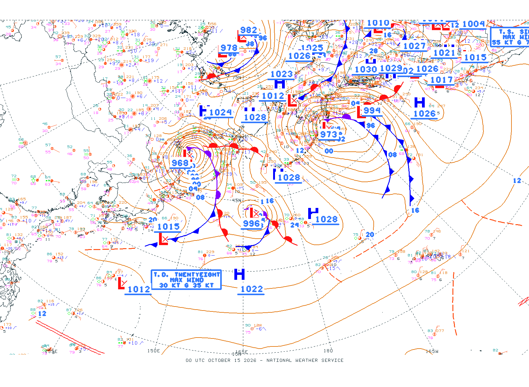 N Pacific Ocean - Difax Version