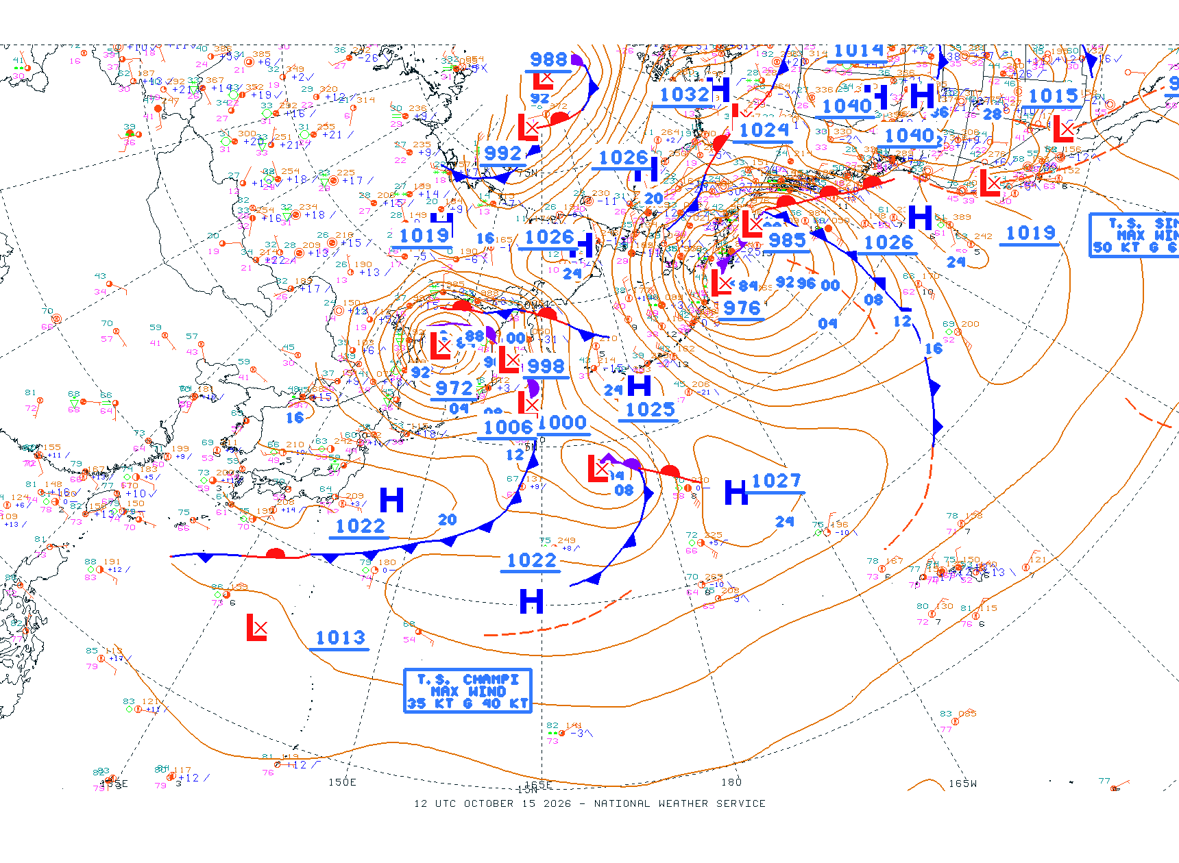 N Pacific Ocean - Difax Version