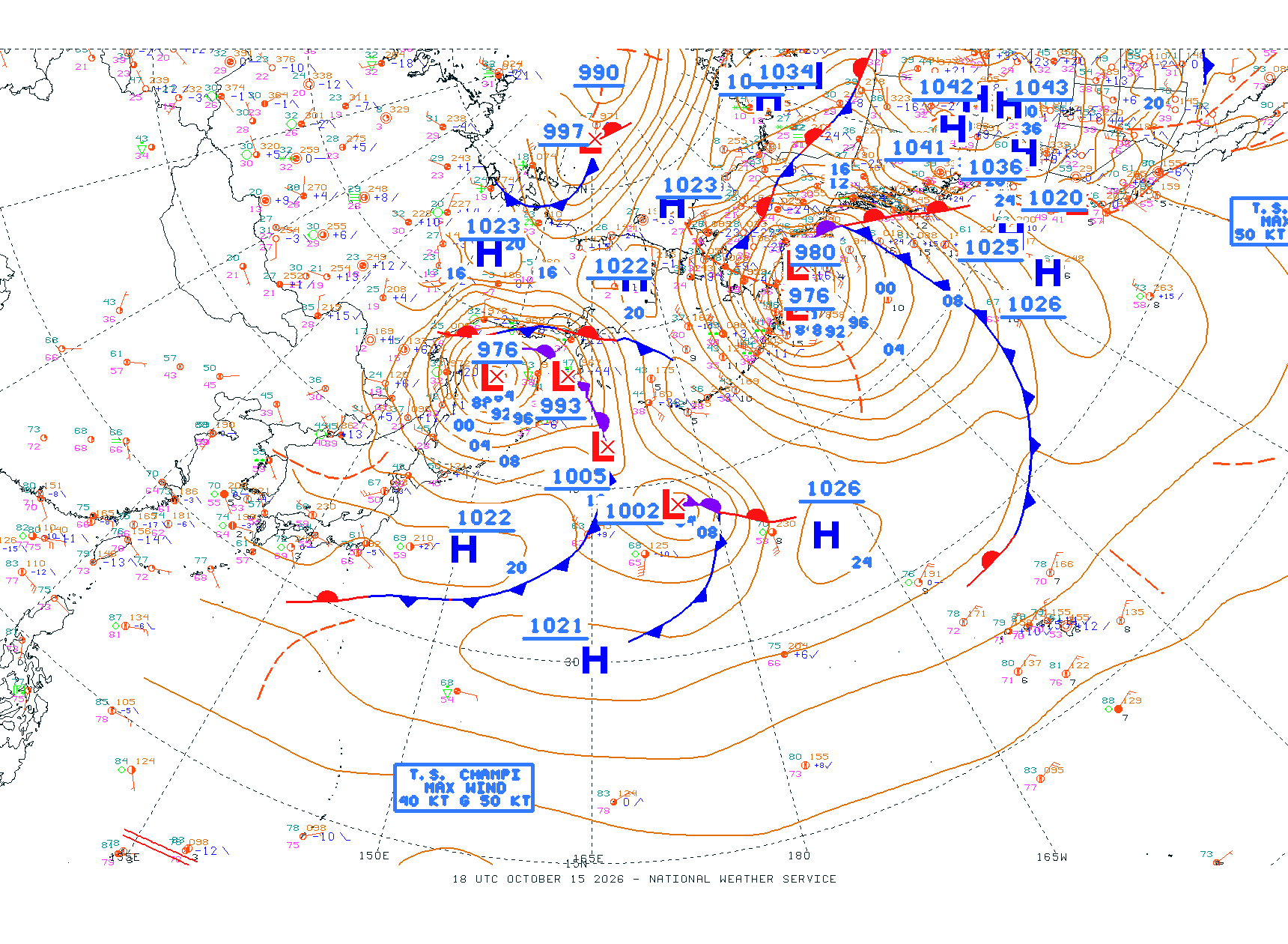 N Pacific Ocean - Difax Version