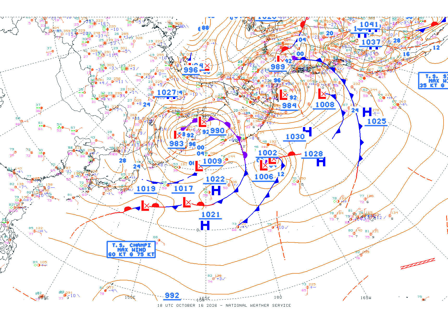 N Pacific Ocean - Difax Version