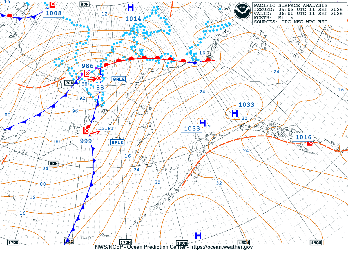 Alaska/Arctic Surface Analysis