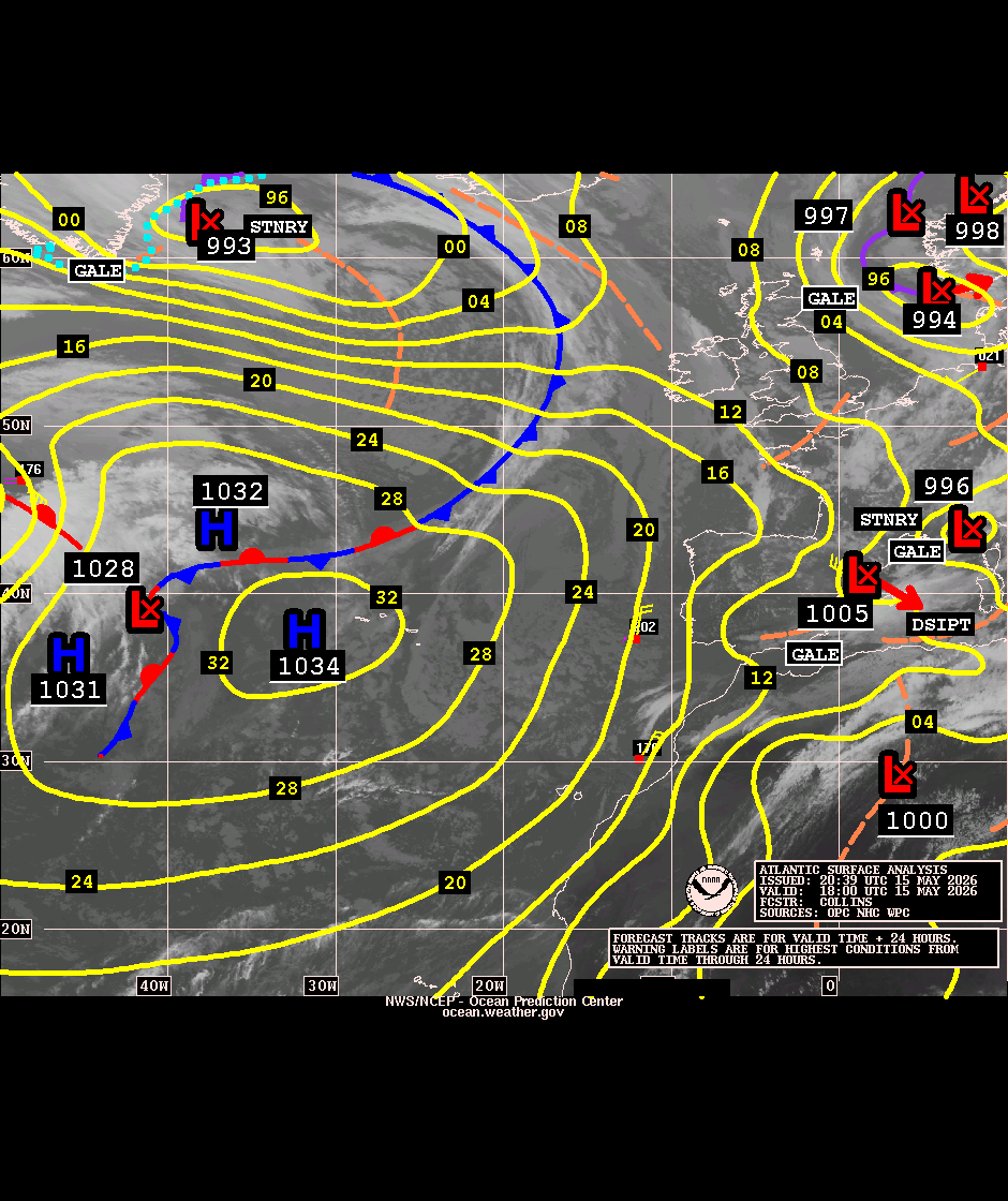 East Atlantic Surface Analysis with Satellite Imagery