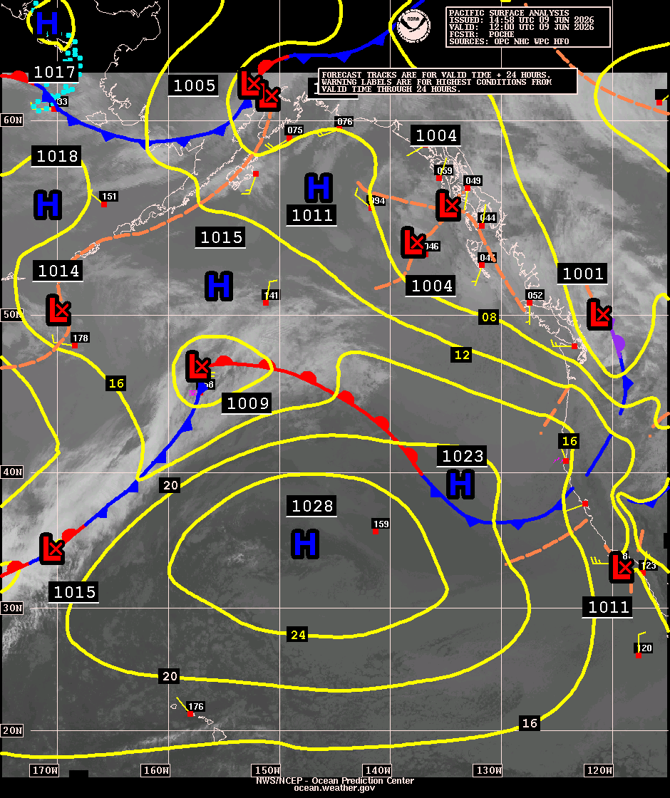 East Pacific Surface Analysis with Satellite Imagery