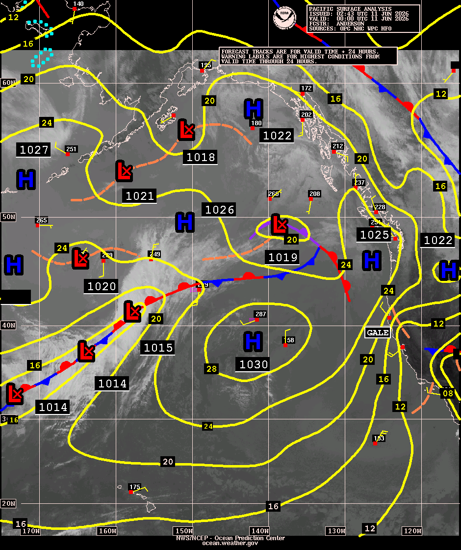 East Pacific Surface Analysis with Satellite Imagery