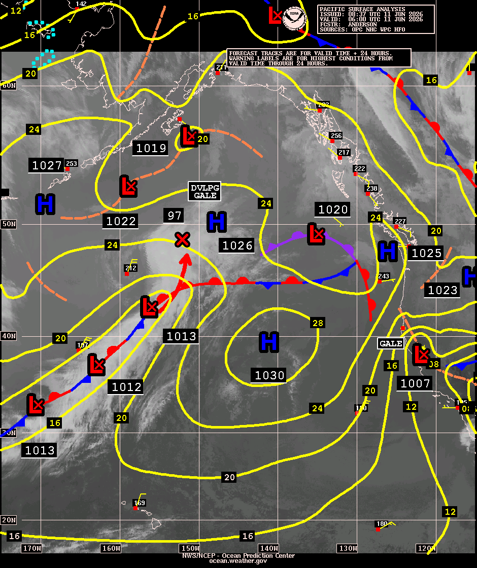 East Pacific Surface Analysis with Satellite Imagery