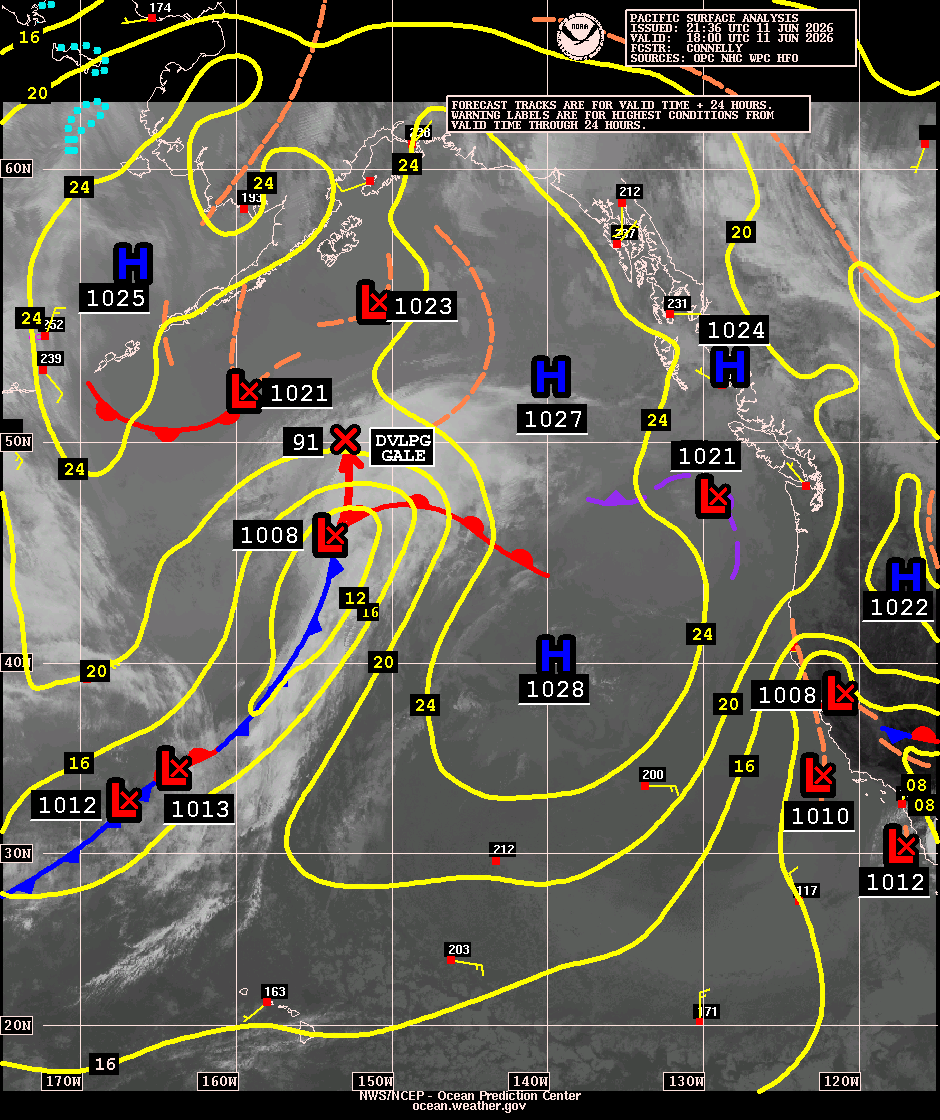 East Pacific Surface Analysis with Satellite Imagery