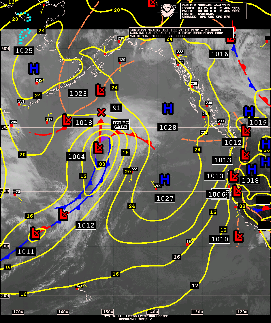 East Pacific Surface Analysis with Satellite Imagery