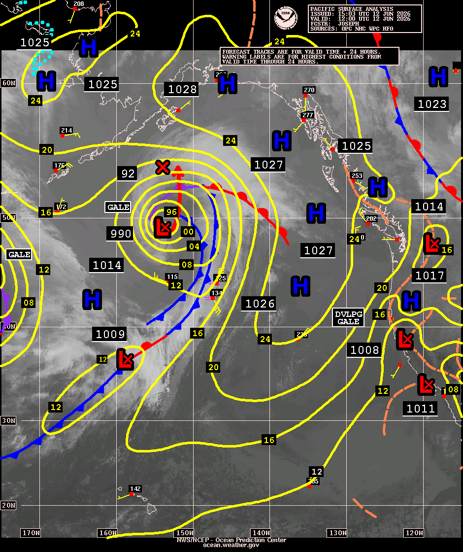 East Pacific Surface Analysis with Satellite Imagery