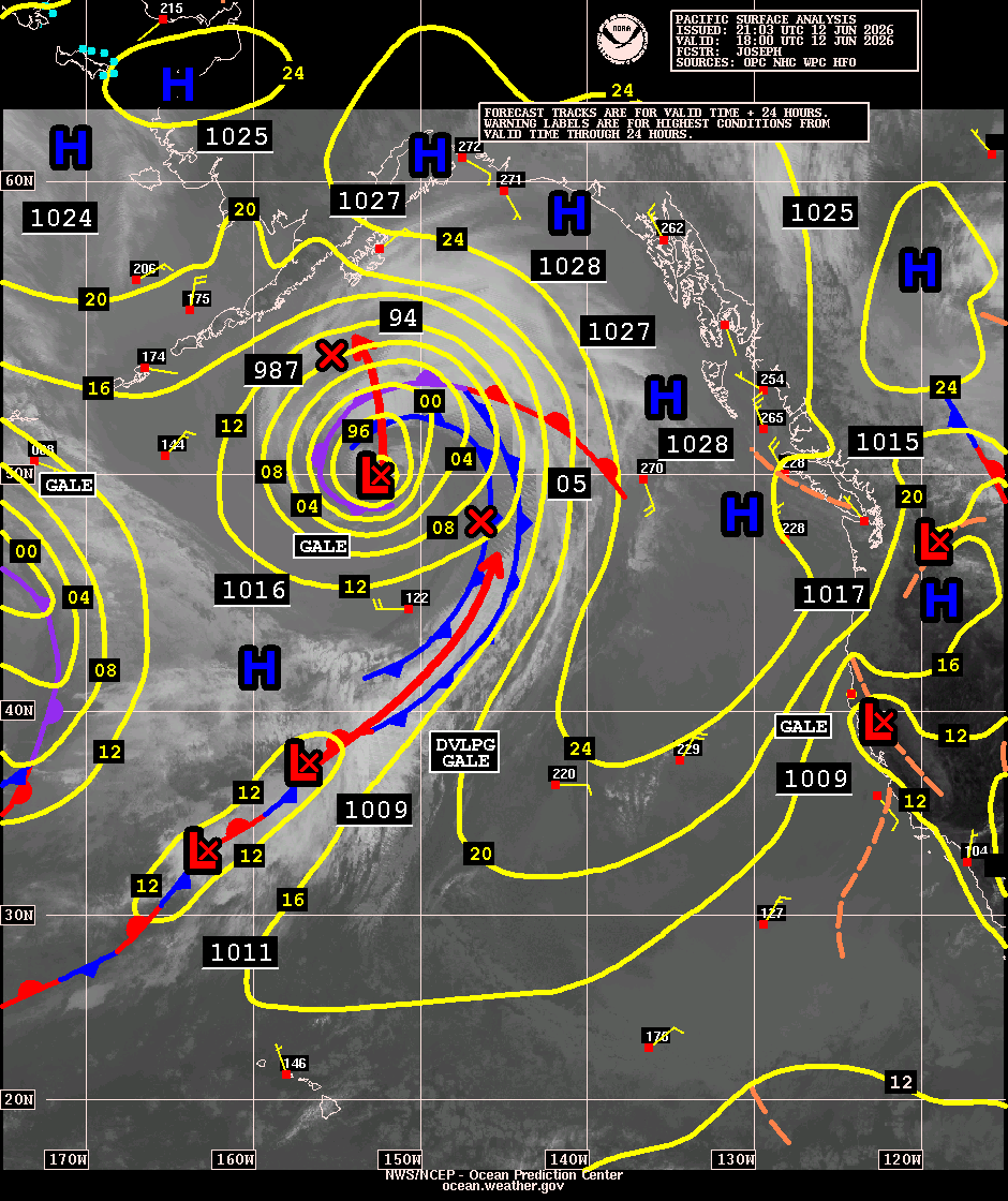 East Pacific Surface Analysis with Satellite Imagery