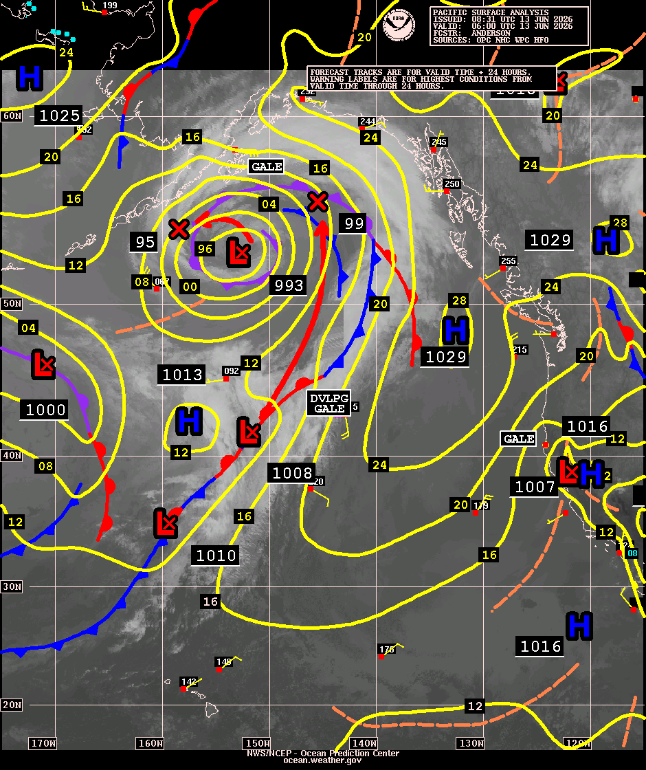 East Pacific Surface Analysis with Satellite Imagery