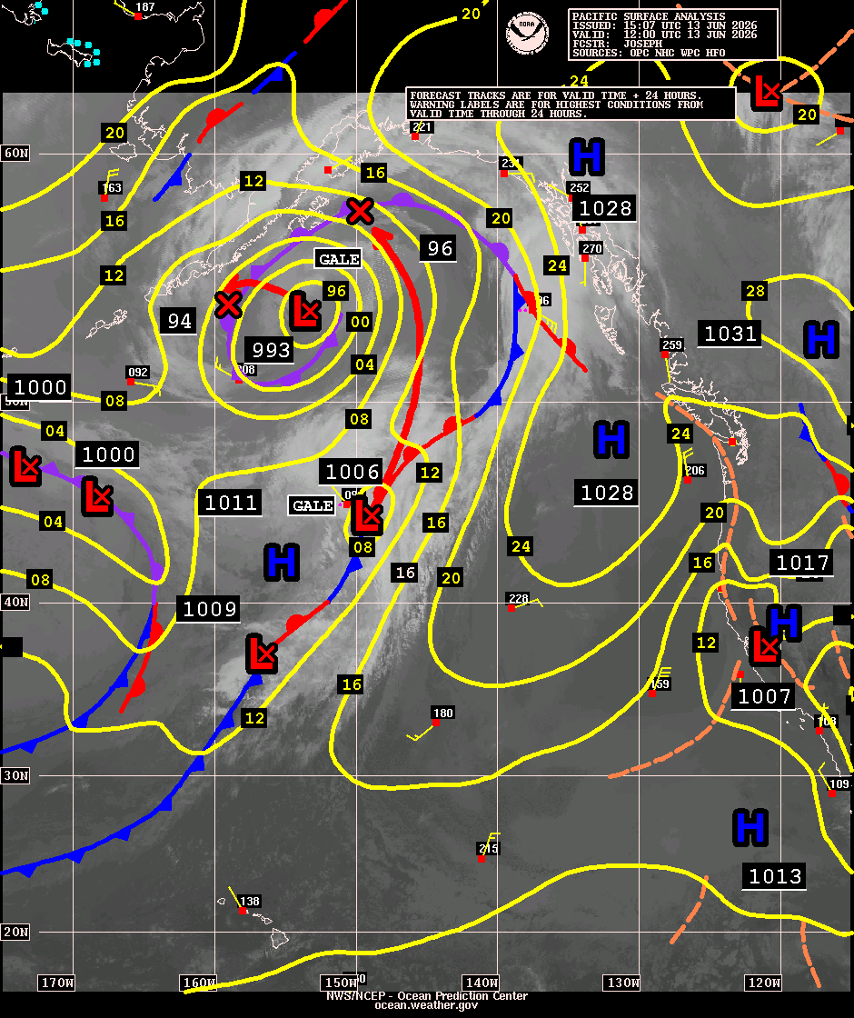 East Pacific Surface Analysis with Satellite Imagery