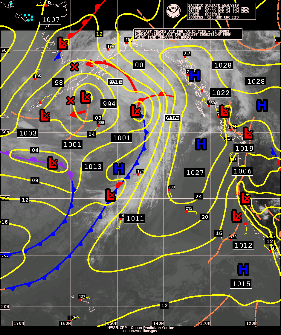 East Pacific Surface Analysis with Satellite Imagery