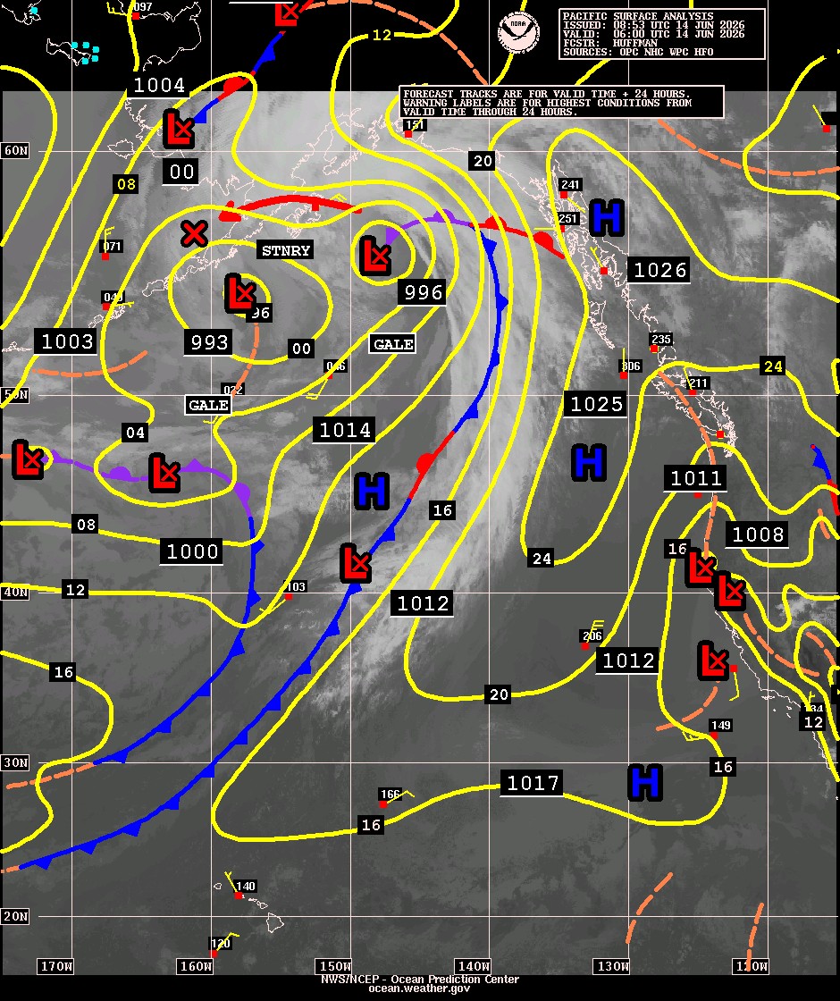 East Pacific Surface Analysis with Satellite Imagery
