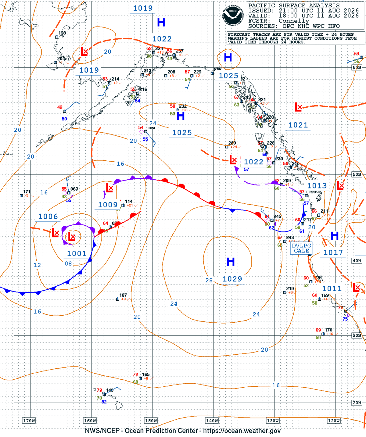 East Pacific Surface Analysis